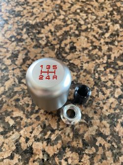 Weighted aluminum 5speed shift knob m12 x 1.25