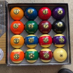 Billiard Pool Ball Set $200