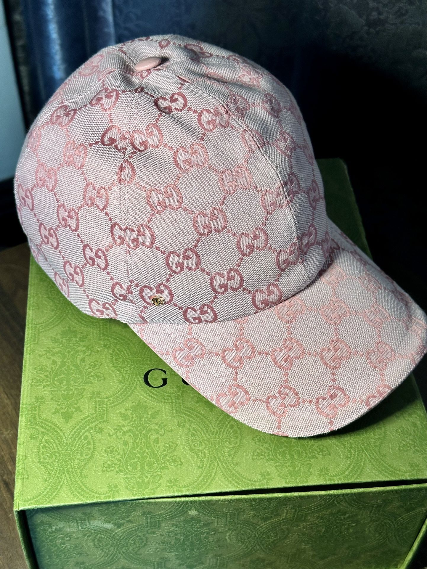 Pink Monogram Gucci Hat