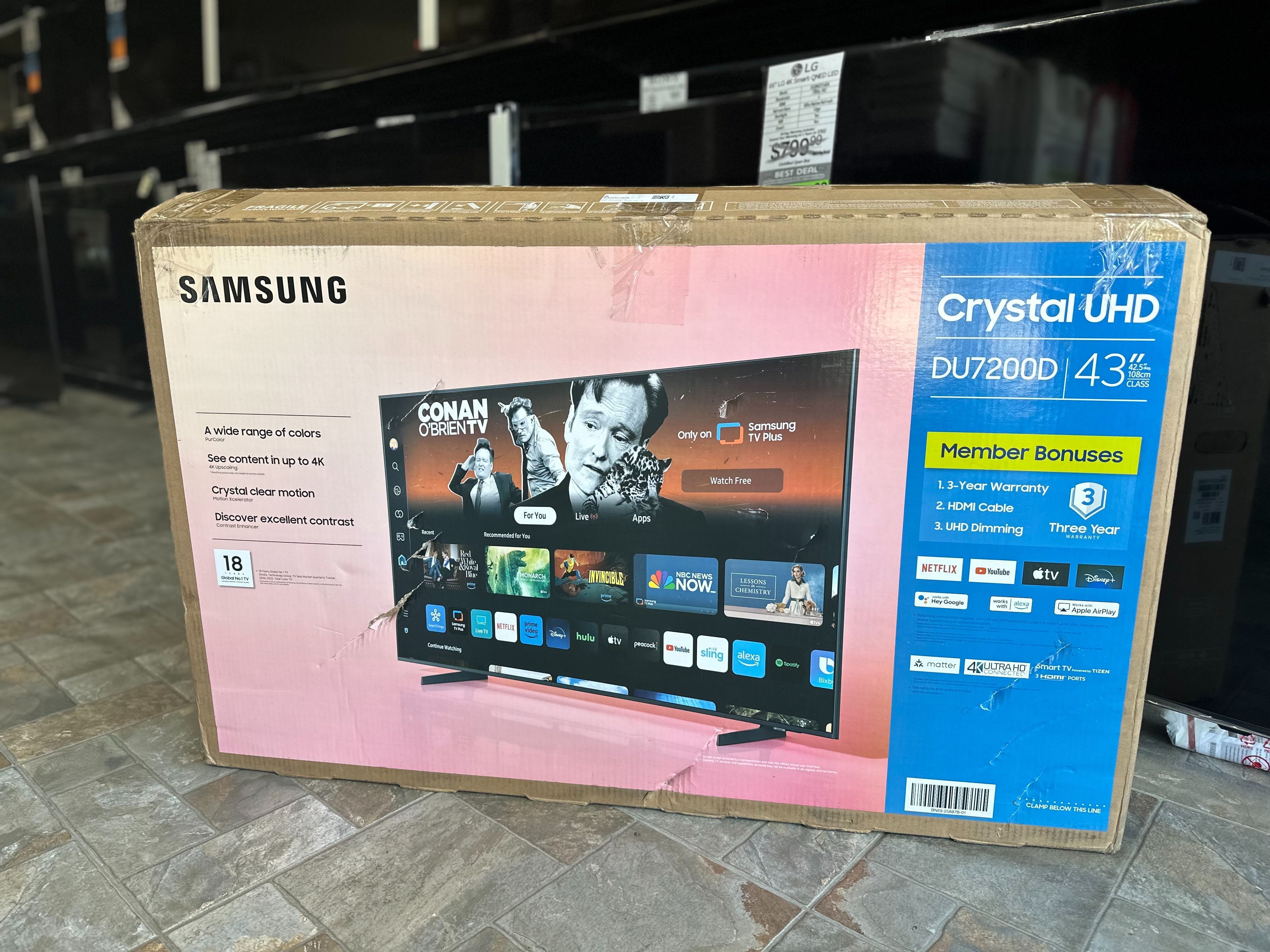 📺 💰🚨HUGE TV SALE 43" Samsung 4K LED HDR Smart UN43DU7200DXZA