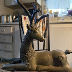 Brass Deer Decor 