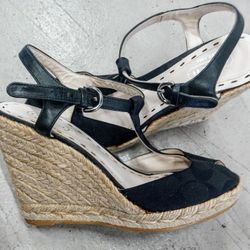  Open Toe Wedge Sandals COACH 