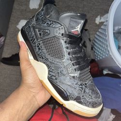 Jordan 4 Lazer Black Gum