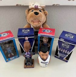 Sacramento Kings Bobblehead and Plush Collection