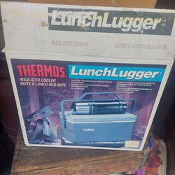 Vintage Nos Thermos Lunchlugger In Box