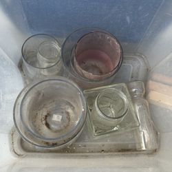 Free glass vases in various sizes
