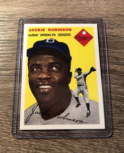 1954 Topps Jackie Robinson #10 reprint baseball card