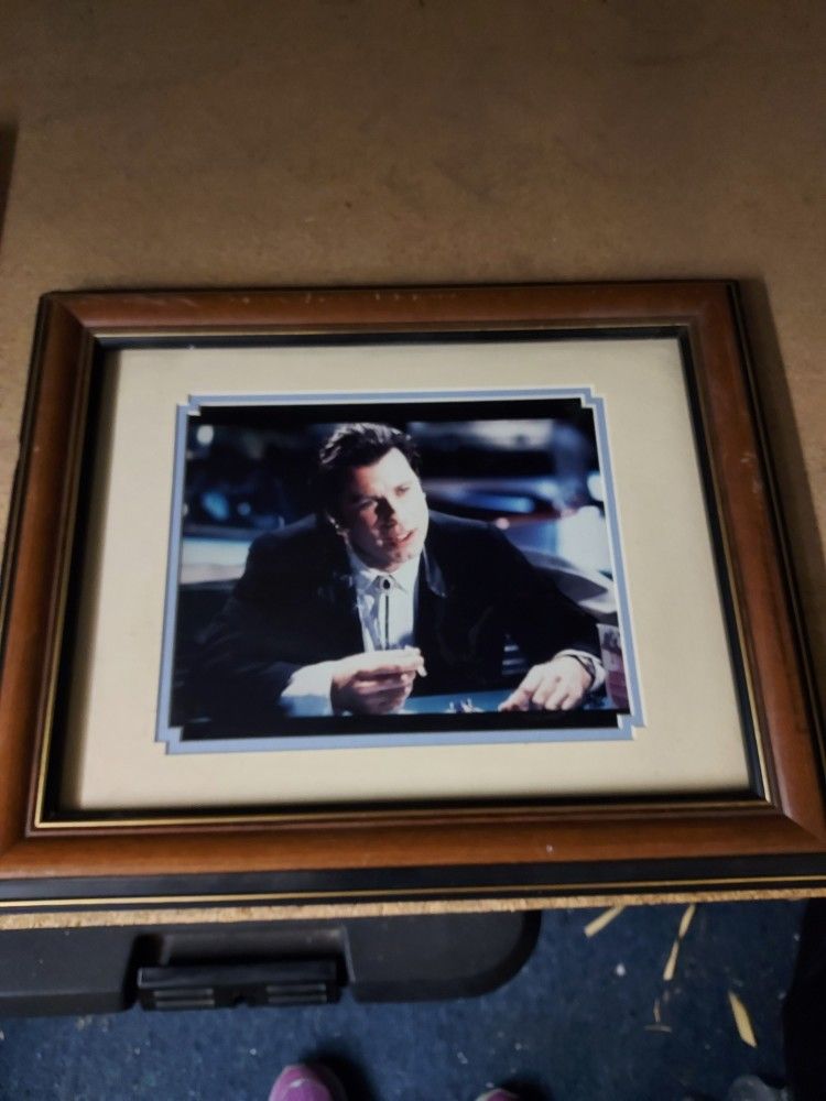 John Travolta Pulp Fiction Photo In Frame
