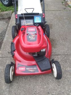 Toro self propeller bagger 6.5