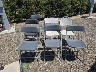 7 folding chairs