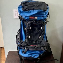 Vintage Osprey Backpack Vector Two  Silhouette Size L Large Blue Hiking