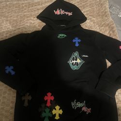 Sex chrome heart hoodie size extra large