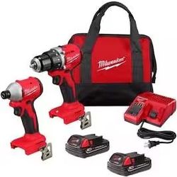💥💥🔥 MILWAUKEE FUEL 18V HAMMER DRILL/DRIVER 1/2  (13 mm And IMPACT DRIVER COMBO 🔥
