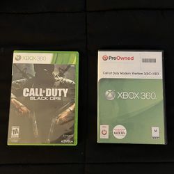 Call Of Duty: Black Ops And MW3 - XBOX 360