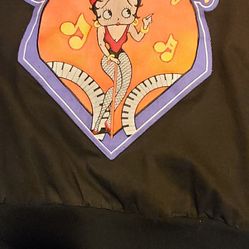 Betty Boop Leather Jacket Lettermans Style