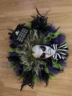 Beetle Juice Wreath
