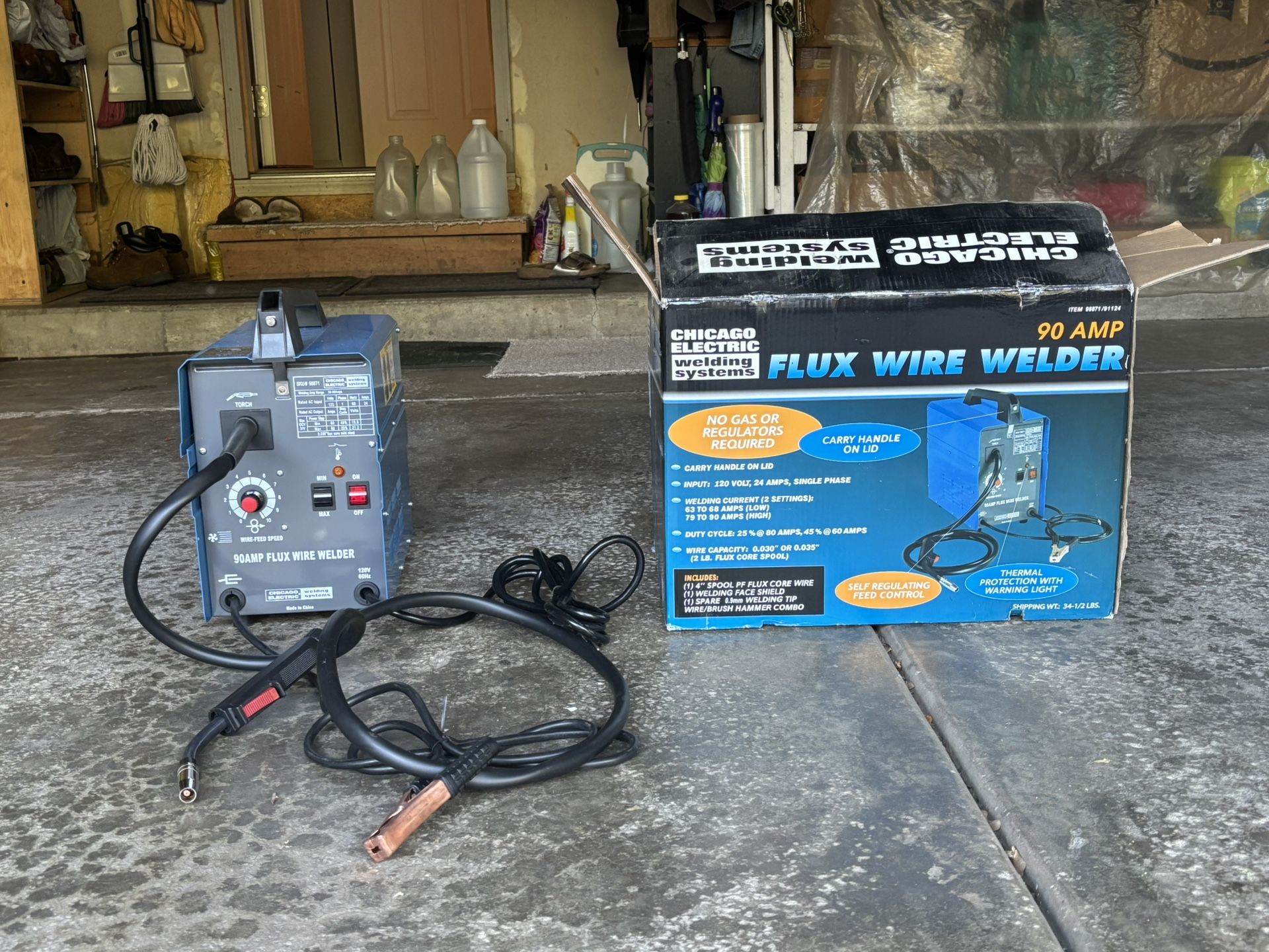 Flux Wire Welder 90 AMP