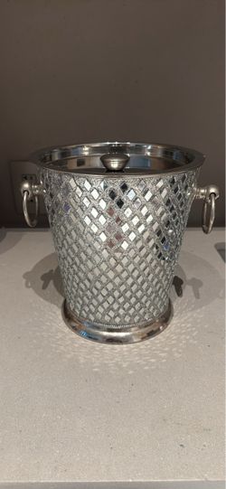 Silver bling ice bucket