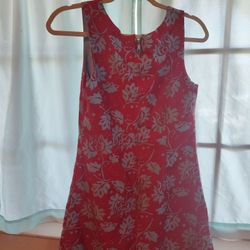 Size M Women Hawaiian Print Dress