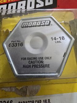 Moroso Radiator Cap 16lb.
