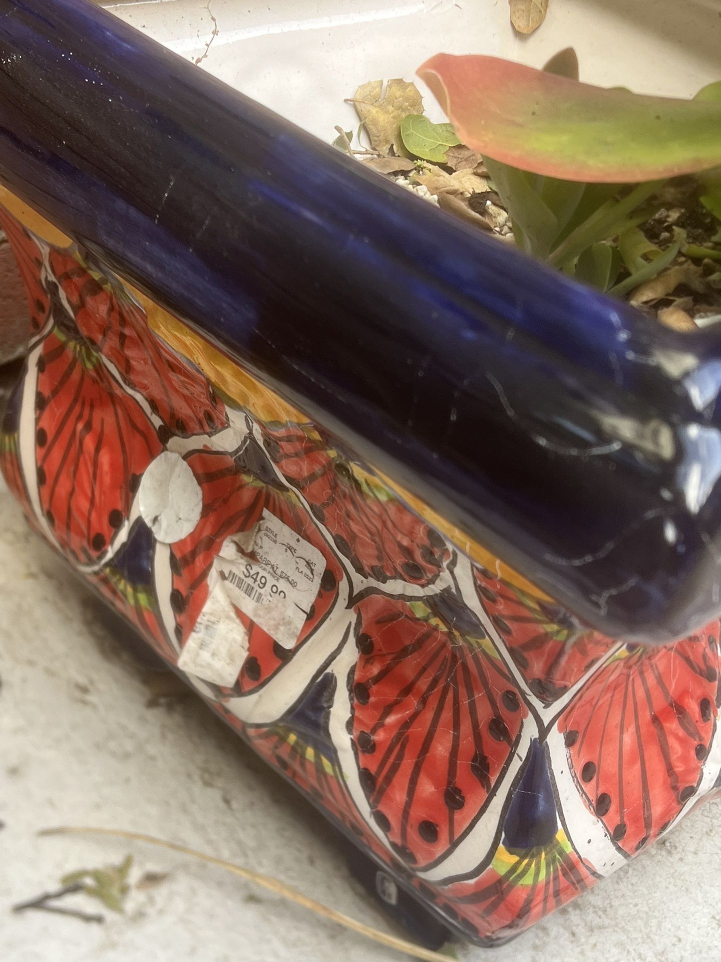 Talavera Pots $40 Each With Plants And Dirt