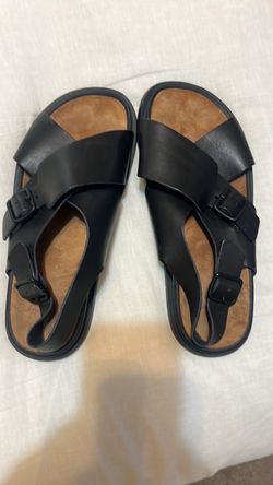 Black Leather Woman’s Sandals 11