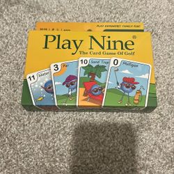 Play Nine Game New Never Opened 