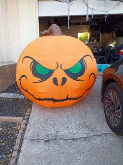 Large blow up pumpkin