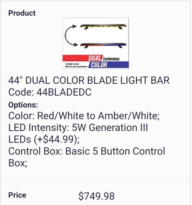 Emergency Light Bar