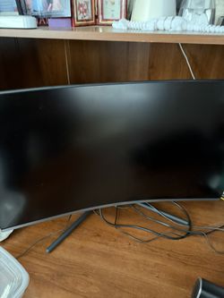 Samsung 32” Monitor And Dell Desktop