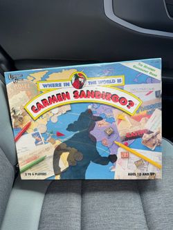 Where In The World Is Carmen San Diego University Games Board Game Vintage Used.