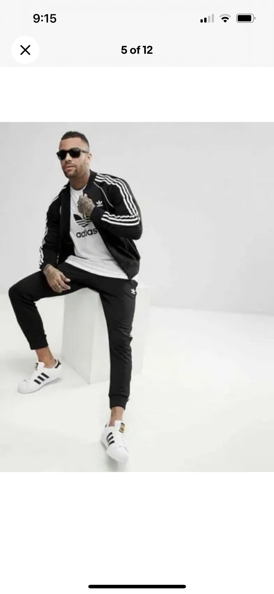 adidas SST superstar Tracksuit Black - coffeafoods.com