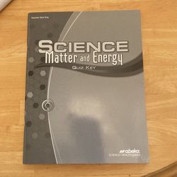 Science Matter and Energy Quiz Key