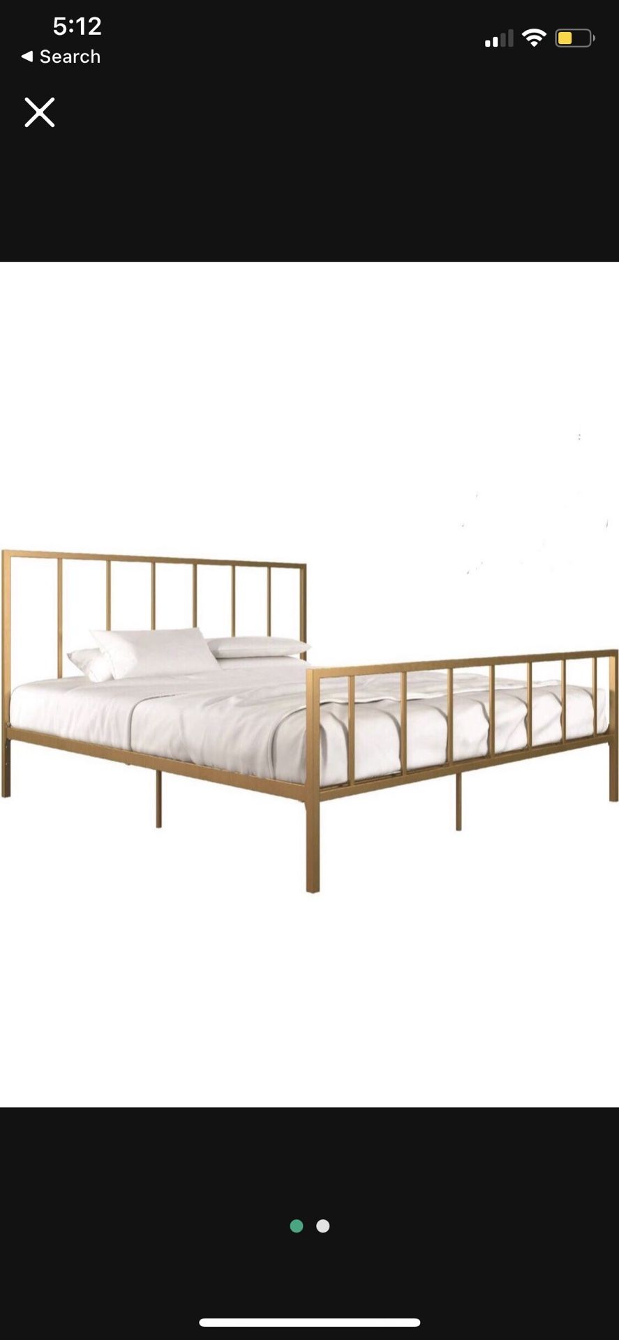 AllModern Queen Bed Frame - Gold