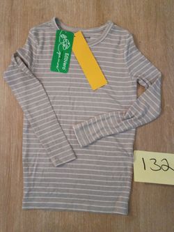 EcoVero Long Sleeve Striped Top size 6