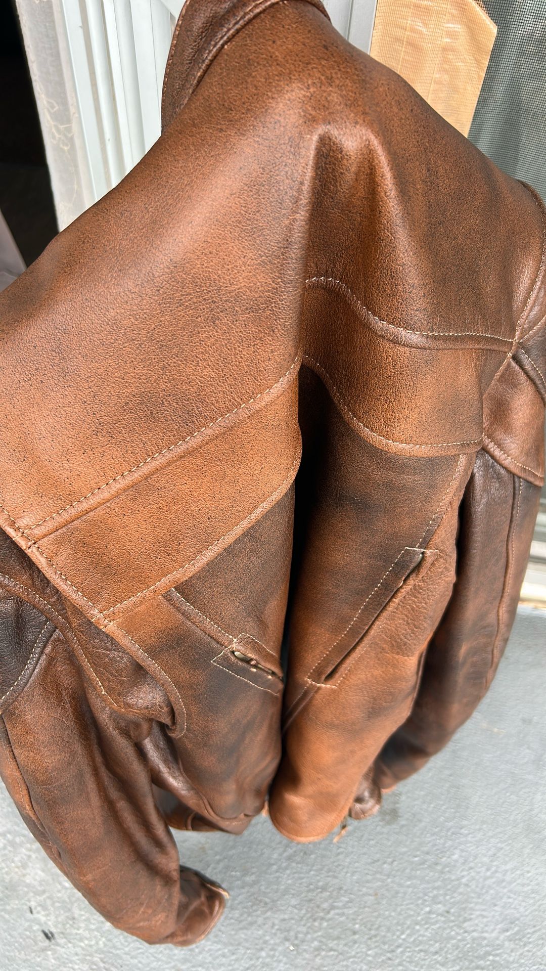 Motorcycle Buffalo Leather Jacket