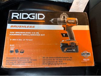 RIDGID 18V Brushless 1/2 in. Hammer Drill/Driver Kit