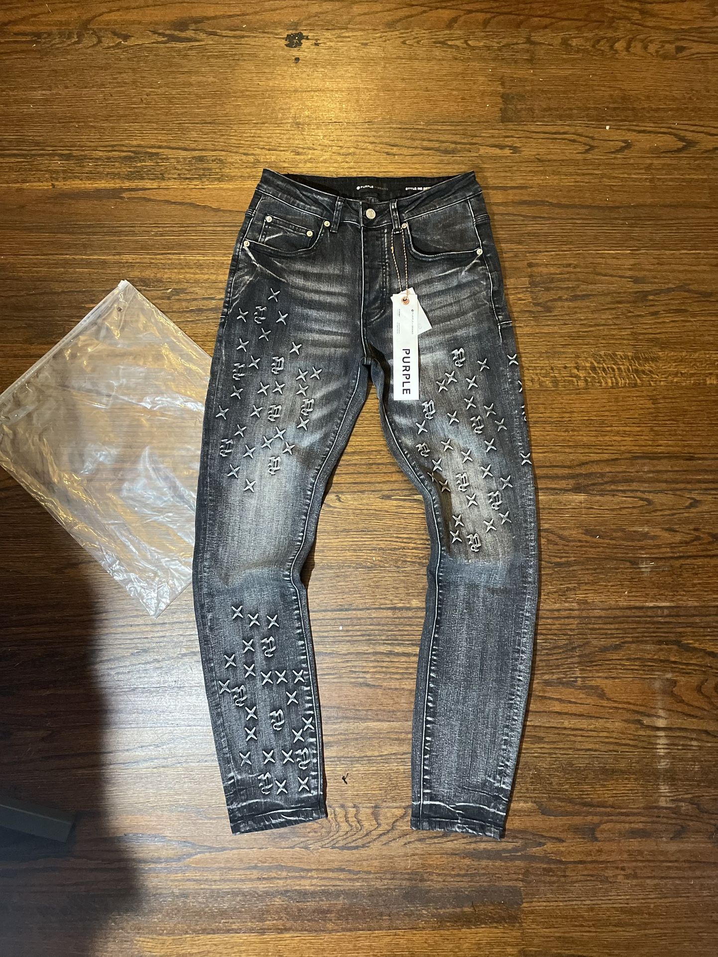 Purple Brand Monogran BIk Denim Jeans