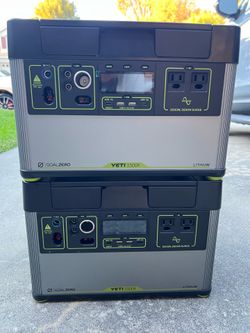Ultimate Goal Zero Off-Grid Power Kit with TWO Yeti 1500X Power Stations, Nomad 200 Solar Panel, 600W Fast Charger & Mega Cable Suite