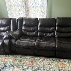 Real American Leather Reclining Couches