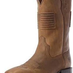 NEW Size 9.5 Wide (EE) ARIAT Men Western Cowboy Work Boots Sport Patriot II Riding Boot