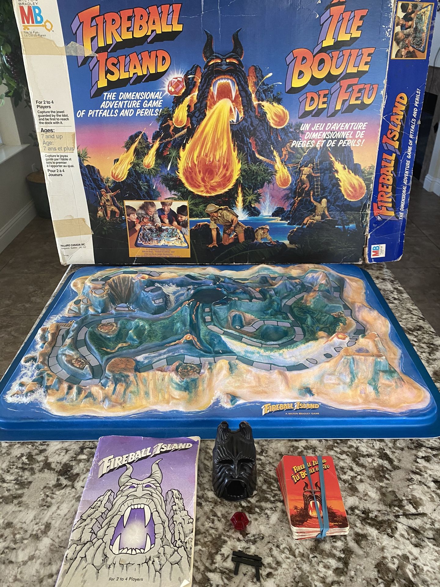 Original 1986 Fireball Island (Canadian Version) Incomplete
