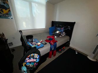 Full bed frame and small drawer