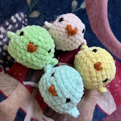 Spring Birdie Babies Crochet Chonky Chick Amigurumi