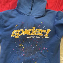 Blue and yellow Spider Hoodie