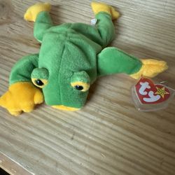 Frog beanie baby