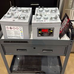 (4) automotive 6 V MK POWERED GEL BATTERIES 