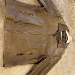 Men’s XL Soft Leather Camel Color Jacket