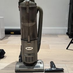 Shark Navigator upright vacuum - works great! Pet friendly.