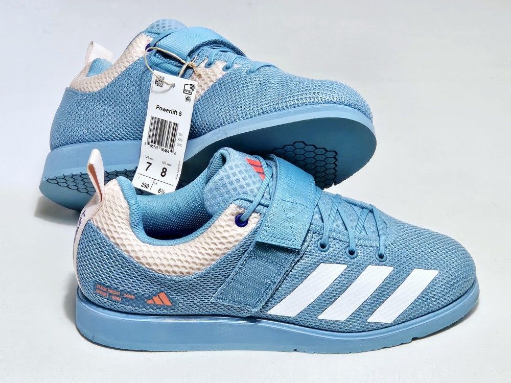 MEN'S SIZE 7 / WOMEN'S SIZE 8: ADIDAS POWERLIFT 5 TRAINERS!!